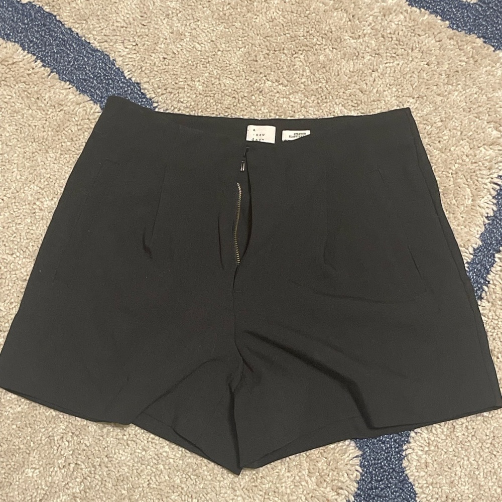 A New Day Black High Waist Shorts Comfortable Fit
